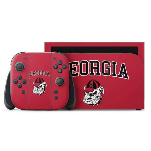 University of Georgia Bulldogs Logo Nintendo Skins