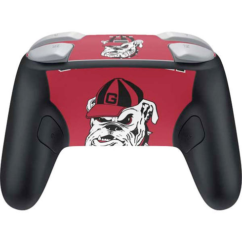 University of Georgia Bulldogs Logo Nintendo Switch 2 (2025) Pro Controller Skin