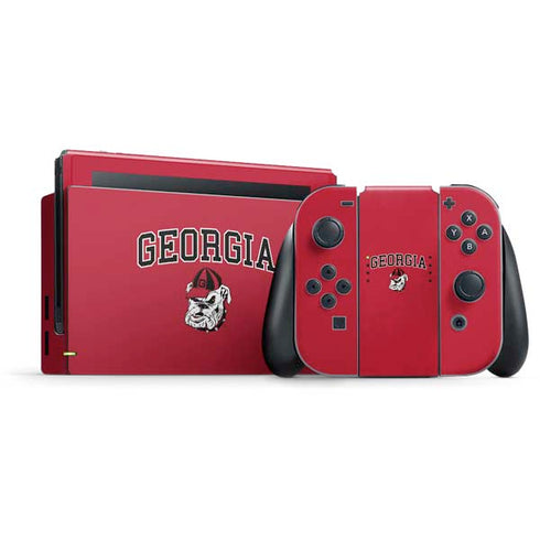 University of Georgia Bulldogs Logo Nintendo Skins