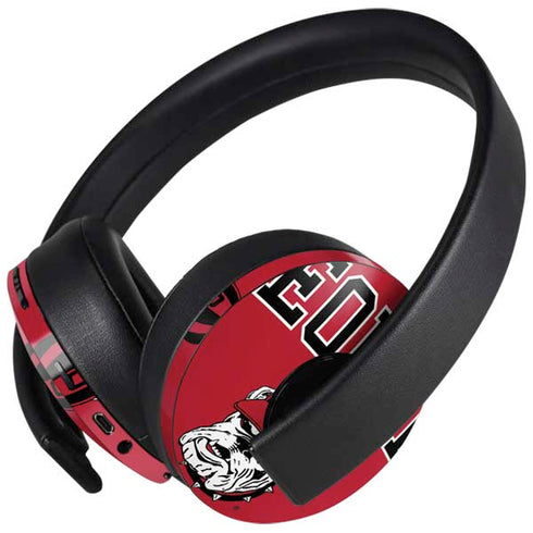 University of Georgia Bulldogs Logo PlayStation 4 Gold Wireless Headset Skin