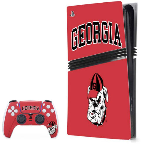 University of Georgia Bulldogs Logo PS5 Pro Bundle Skin