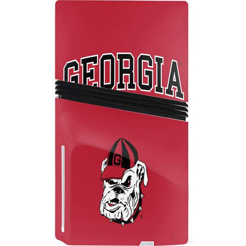 University of Georgia Bulldogs Logo PS5 Pro Disk Bundle Skin