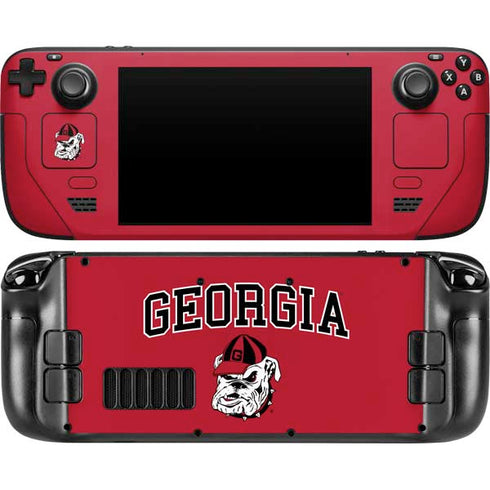 University of Georgia Bulldogs Steam Deck Handheld Gaming Computer Skin