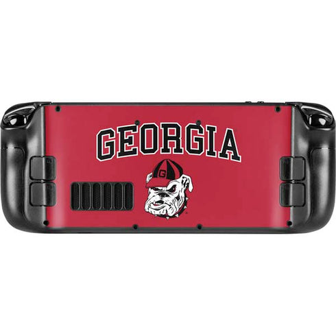 University of Georgia Bulldogs Steam Deck Handheld Gaming Computer Skin