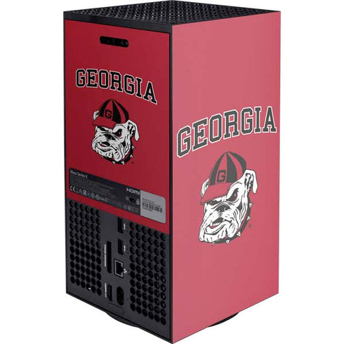 University of Georgia Bulldogs Logo XBox Series X Digital Edition Console Skin