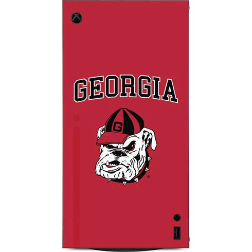 University of Georgia Bulldogs Logo XBox Series X Digital Edition Console Skin