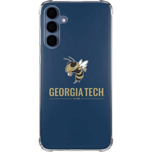 Georgia Institute of Technology Est 1885 Navy Galaxy A35 5G Clear Case