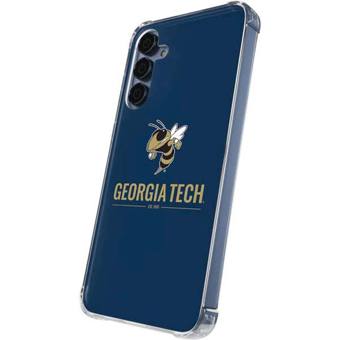 Georgia Institute of Technology Est 1885 Navy Galaxy A55 5G Clear Case