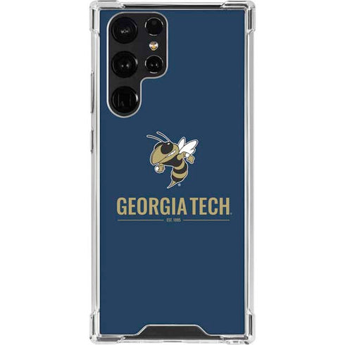 Georgia Institute of Technology Est 1885 Navy Galaxy S22 Ultra Clear Case