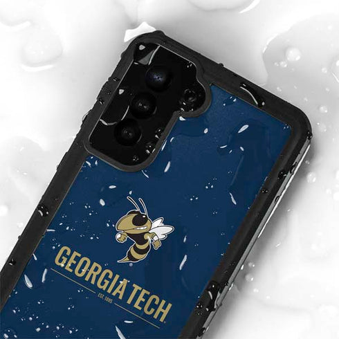 Georgia Institute of Technology Est 1885 Navy Galaxy S24 Plus Waterproof Case