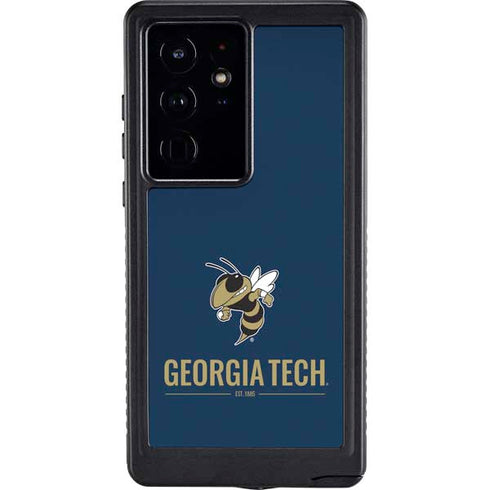 Georgia Institute of Technology Est 1885 Navy Galaxy S24 Ultra Waterproof Case