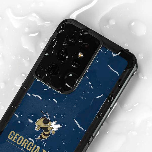Georgia Institute of Technology Est 1885 Navy Galaxy S24 Ultra Waterproof Case