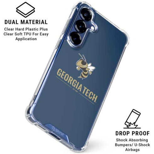 Georgia Institute of Technology Est 1885 Navy Galaxy S25 Plus Clear Case