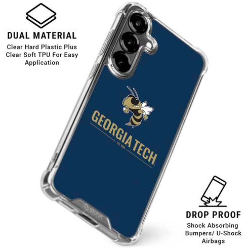 Georgia Institute of Technology Est 1885 Navy Galaxy S26 Clear Case