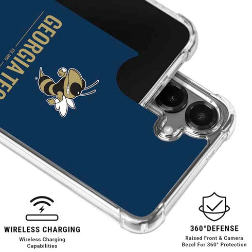 Georgia Institute of Technology Est 1885 Navy Galaxy S26 Plus Clear Case