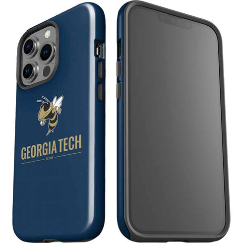 Georgia Institute of Technology Est 1885 Navy iPhone 15 Pro Impact Case