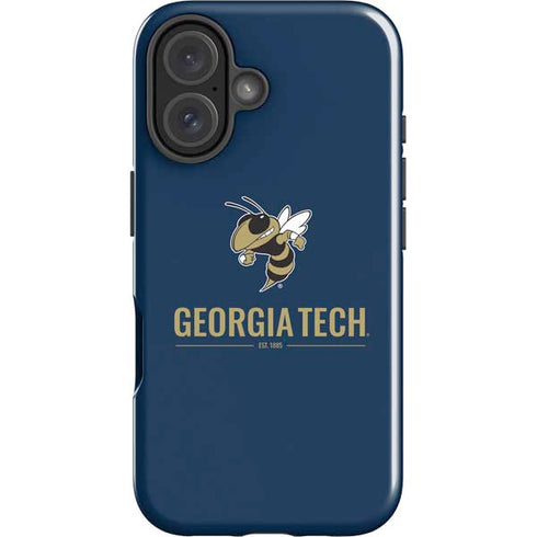 Georgia Institute of Technology Est 1885 Navy iPhone 16 Plus Impact Case