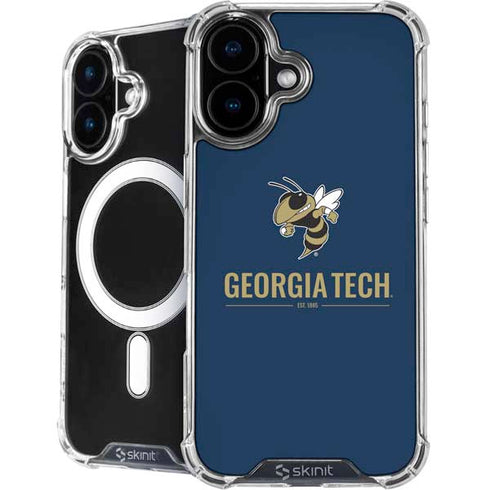 Georgia Institute of Technology Est 1885 Navy iPhone 16 Plus MagSafe Case