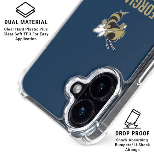 Georgia Institute of Technology Est 1885 Navy iPhone 16 Plus MagSafe Case