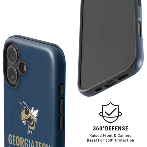 Georgia Institute of Technology Est 1885 Navy iPhone 16 Plus Magsafe Impact Case