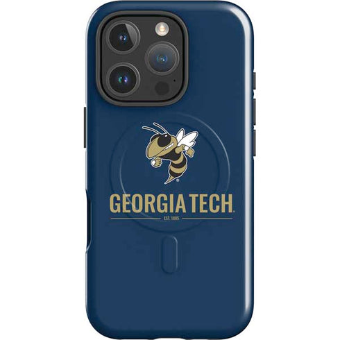 Georgia Institute of Technology Est 1885 Navy iPhone 16 Pro Magsafe Impact Case