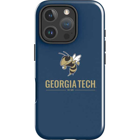 Georgia Institute of Technology Est 1885 Navy iPhone 16 Pro Max Impact Case