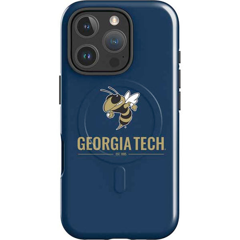 Georgia Institute of Technology Est 1885 Navy iPhone 16 Pro Max Magsafe Impact Case