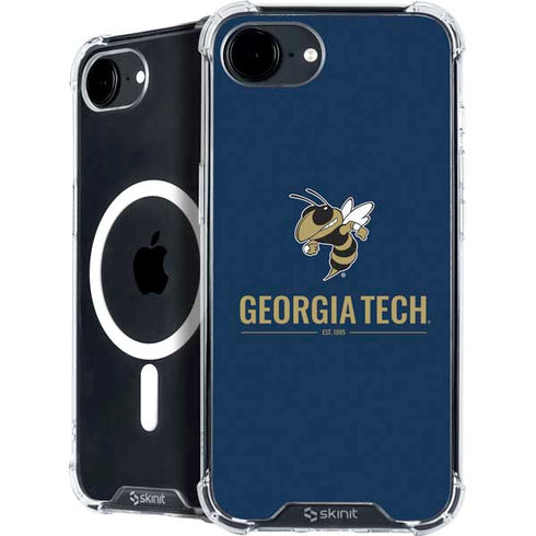 Georgia Institute of Technology Est 1885 Navy iPhone 16e MagSafe Case