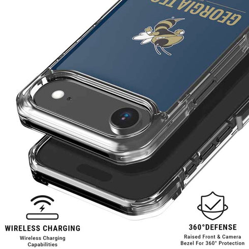Georgia Institute of Technology Est 1885 Navy iPhone 17 Air Clear Case