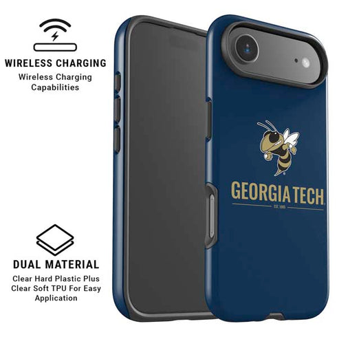 Georgia Institute of Technology Est 1885 Navy iPhone 17 Air Magsafe Impact Case