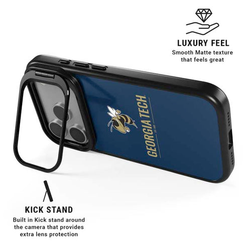 Georgia Institute of Technology Est 1885 Navy iPhone 17 Pro Kickstand Case