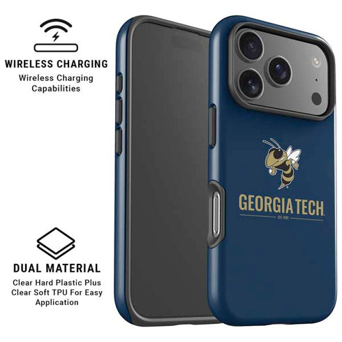 Georgia Institute of Technology Est 1885 Navy iPhone 17 Pro Magsafe Impact Case