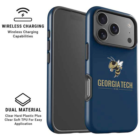 Georgia Institute of Technology Est 1885 Navy iPhone 17 Pro Max Magsafe Impact Case
