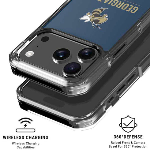 Georgia Institute of Technology Est 1885 Navy iPhone 18 Pro Clear Case
