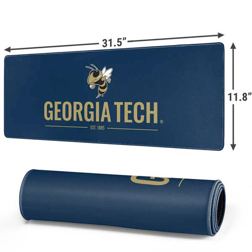 Georgia Institute of Technology Est 1885 Navy Gaming Mouse Pad