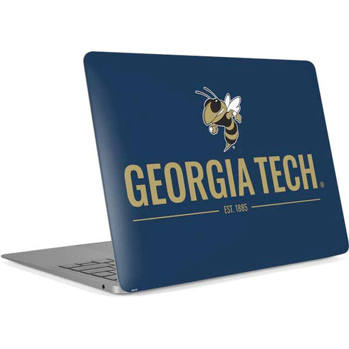 Georgia Institute of Technology Est 1885 Navy Apple MacBook Air Skin