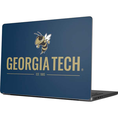 Georgia Institute of Technology Est 1885 Navy Apple MacBook Pro 14-inch Skin