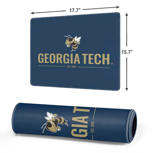 Georgia Institute of Technology Est 1885 Navy Gaming Mouse Pad