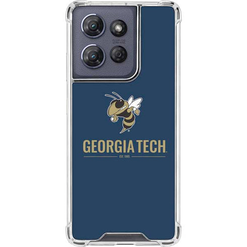 Georgia Institute of Technology Est 1885 Navy Moto G 5G (2025) Clear Case