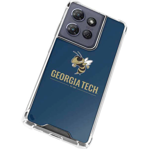 Georgia Institute of Technology Est 1885 Navy Moto G 5G (2025) Clear Case