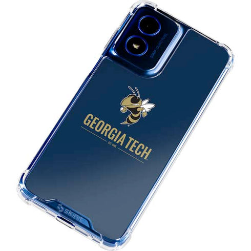 Georgia Institute of Technology Est 1885 Navy Moto G Play 4G (2024) Clear Case