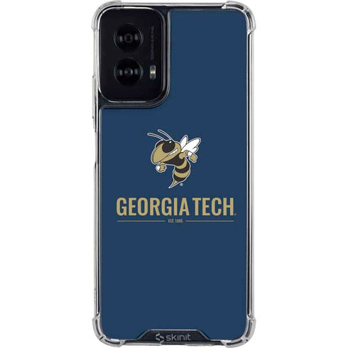 Georgia Institute of Technology Est 1885 Navy Moto G Power 5G (2024) Clear Case