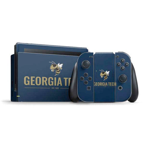 Georgia Institute of Technology Est 1885 Navy Nintendo Skins