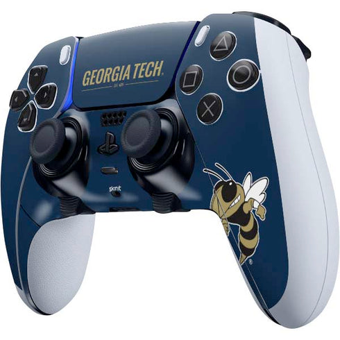 Georgia Institute of Technology Est 1885 Navy PS5 DualSense Edge Pro Controller Skin