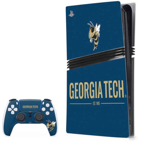 Georgia Institute of Technology Est 1885 Navy PS5 Pro Bundle Skin