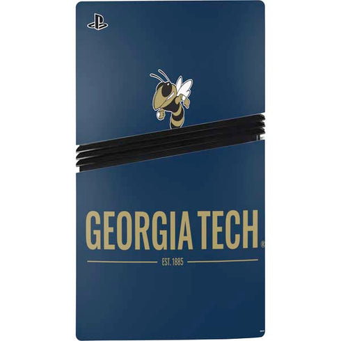 Georgia Institute of Technology Est 1885 Navy PS5 Pro Console Skin