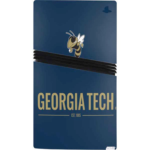 Georgia Institute of Technology Est 1885 Navy PS5 Pro Console Skin