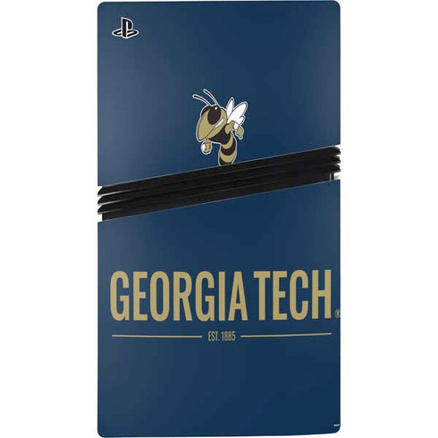 Georgia Institute of Technology Est 1885 Navy PS5 Pro Disk Bundle Skin