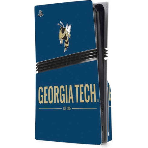 Georgia Institute of Technology Est 1885 Navy PS5 Pro Disk Console Skin