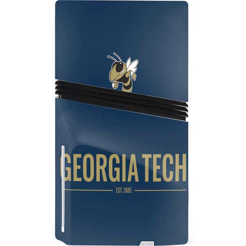 Georgia Institute of Technology Est 1885 Navy PS5 Pro Disk Console Skin